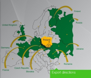 Kierunki eksportu DV